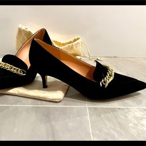 J.Crew Suede loafer heel